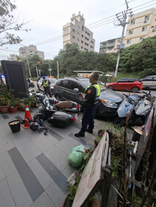中市沙鹿區毒駕撞8車清水警方立即逮人送辦建請聲請預防性羈押