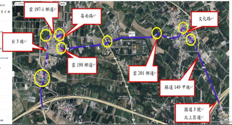 注意了！台78線古坑39K至43K夜間封路2晚　南北向改道路線曝光