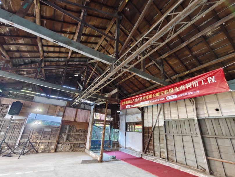 日式木造古蹟屋頂塌陷、牆體受損！斗南舊消防隊斥資1870萬搶救