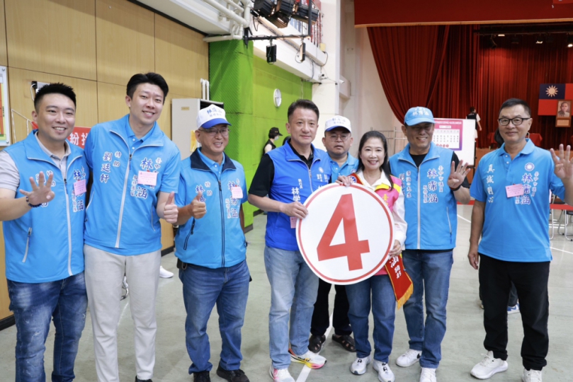 國民黨台中市東南區林霈涵「氣4如虹」  全力衝刺選情拚連任