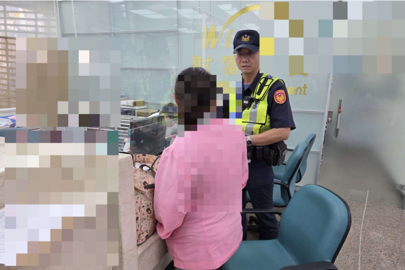 女子多次提領大筆款項說詞露破綻行員質疑遭詐報警成功阻止