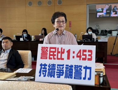 國民黨台中市議員張瀞分關切警力不足及垃圾減量、提升資源回收再利用等議題