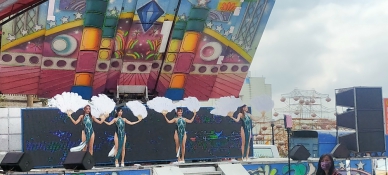 集集鎮「武昌宮安座入火九周年慶」，席開二百桌平安福宴