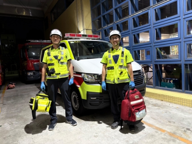 新竹市消防弟兄再建功   線上指導CPR、AED 助患者成功恢復意識