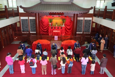 天帝教台中初院舉辦文昌祭活動，祈願智慧啟迪，社會祥和