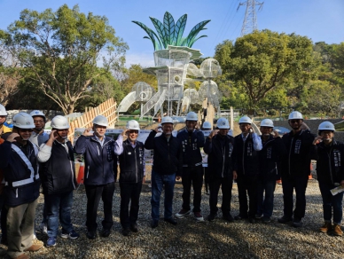 張清照議長爭取全國單一場域溜滑梯數量最多公園    清水鰲峰山公園即將完工