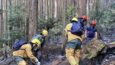 高山森林滅火不易   新竹分署提醒乾季入山防火