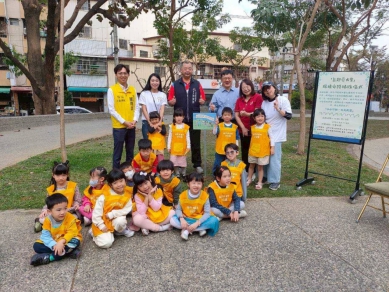 小小公民大力量！中臺科大攜手益民非營利幼兒園打造大里最萌環保宣導牌