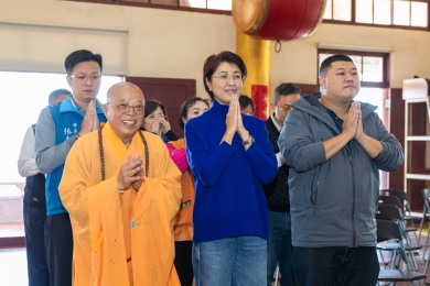 清德寺歲末聯歡盛會　祥獅獻瑞迎新春　春聯墨寶傳祝福（