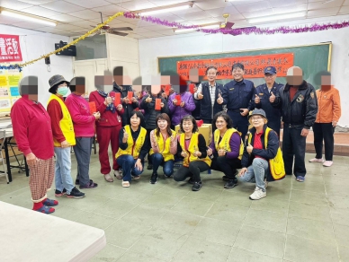 寒冬送暖情滿溪埧！烏日警攜手里長及在地企業發放澎湃物資傳溫情