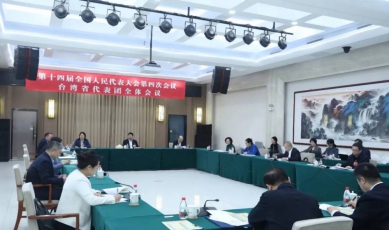 中共中央台辦、國務院台辦主任宋濤到全國人大臺灣省代表團聽取意見