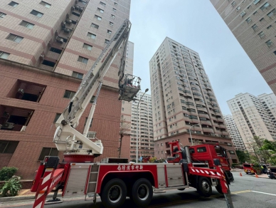 守護高科技城市韌性   新竹市動員上百消防弟兄高樓實地演訓
