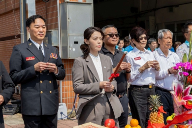 新竹市消防局朝山分隊廳舍增建   首任分隊長、前副市長陳全桂出席見證變遷