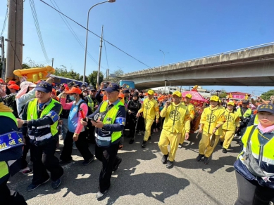 白沙屯媽祖進香周日登場！烏日警彈性交管  守護香燈腳平安隨行