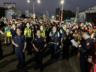 白沙屯媽祖抵龍井！烏日警出動無人機隊及百人彈性交管