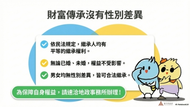新竹市27億土地找不到主人   高虹安：繼承權女男平等