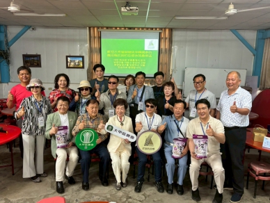 呂秀蓮前副總統率韓國參訪團蒞臨匠師的故鄉休閒農業區