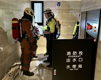 新竹市消防局實戰演練精進應變     強化高樓救災韌性