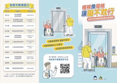 提升居住安全與便利性  中市補助社區優化無障礙設施  即日起至8月31日受理申請
