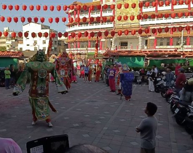 清水區高美地區民眾盛大恭迎紫雲巖觀世音菩薩神尊回娘家作客