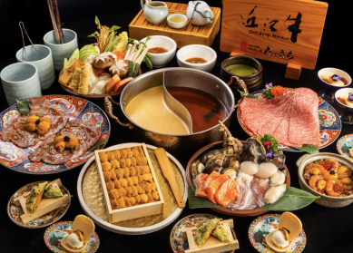 一整盒北海道雲丹直接上桌！二本松「雲丹宴」豆乳鍋、近江牛胭脂蝦雲丹釜醋飯開吃