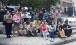 「反濫權護民主」宣講活動  民進黨台中市議員張家銨22日於龍井區藝術街柯比意廣場舉行