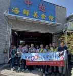 加強重要節日安全維護，田中警分局在餐廳前路口宣導。（照片警方提供）