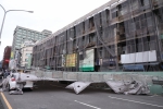 中央市場鷹架倒塌   中市府勒令停工依法開罰18萬元