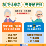 「居家環境3部曲」、「運動3處方」  台中衛生局教你護老防跌更安心