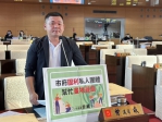 議員曾威強力質疑市府圖利私人團體協助圈地蓋寺廟