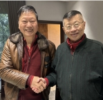 〈佛滅日回眸九華緣　陸炳文首謁九華山圓通寺玉臥佛　以「吉祥臥」祈願兩岸和平〉