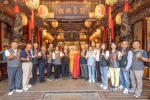 佛光山心保住持率圓滿受戒僧眾行腳托缽 抵達新港奉天宮祈福圓滿