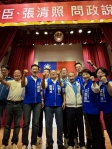 台中市國民黨參選人江啟臣起手式在清水紫雲源隆重舉辦「凍蒜」聲不絕於耳