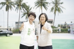 小英表示全台跑透透，從來沒有看過這麼美感的競選總部