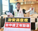 天下雜誌的滿意度調查，台中市治安滿意度連兩年墊底   民進黨台中市議員林德宇：市民對於市長滿意度的迴力鏢就打在盧市長自己的民調身上